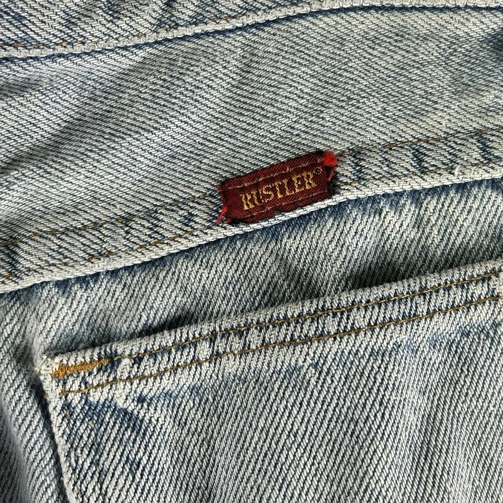 Vintage 80s Light Wash Straight Leg Jeans Boys Size 12‎ Denim USA Made Rustler